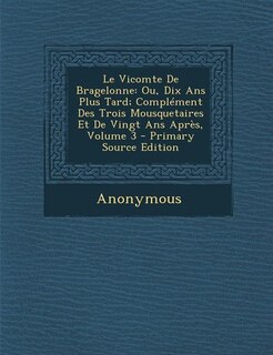 Front cover_Le Vicomte de Bragelonne