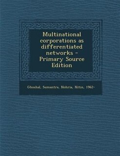Front cover_Multinational corporations as differentiated networks