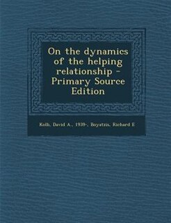 Front cover_On the dynamics of the helping relationship