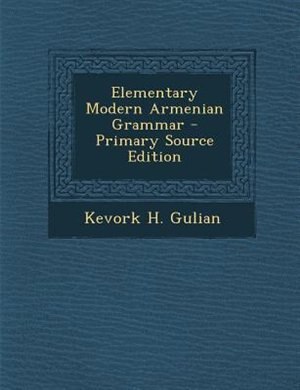 Couverture_Elementary Modern Armenian Grammar