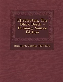 Couverture_Chatterton, The Black Death