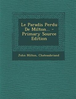 Front cover_Le Paradis Perdu De Milton...