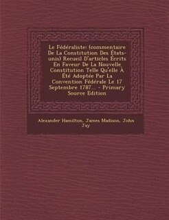 Couverture_Le Fédéraliste