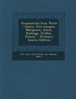Front cover_Ornamental Iron Work