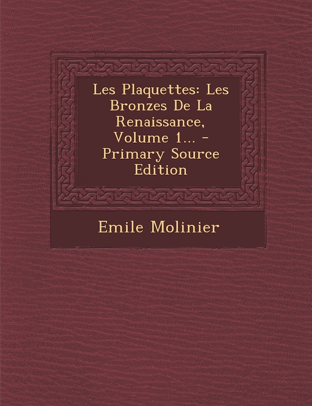 Front cover_Les Plaquettes