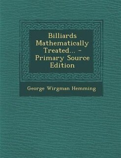 Front cover_Billiards Mathematically Treated...
