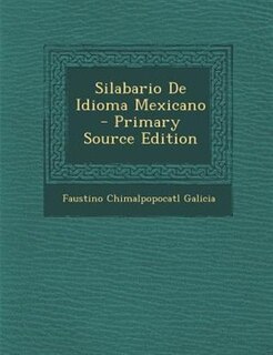 Couverture_Silabario De Idioma Mexicano