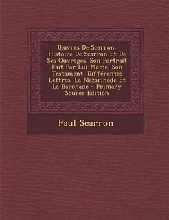 Front cover_Ouvres De Scarron