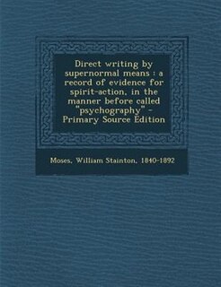 Couverture_Direct writing by supernormal means