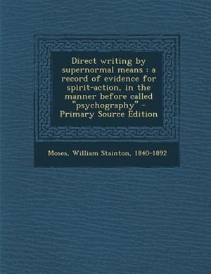 Couverture_Direct writing by supernormal means