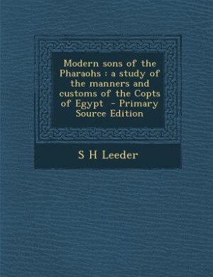 Couverture_Modern sons of the Pharaohs