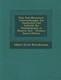Front cover_Platz Und Monument
