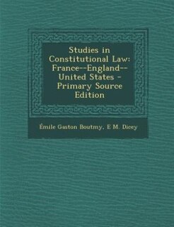 Front cover_Studies in Constitutional Law