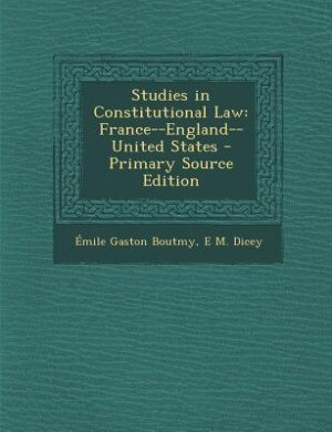 Front cover_Studies in Constitutional Law