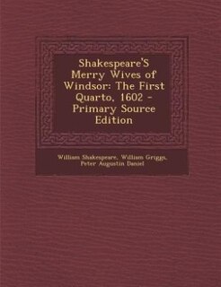 Front cover_Shakespeare'S Merry Wives of Windsor