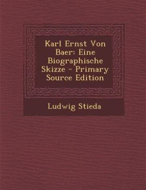 Front cover_Karl Ernst Von Baer