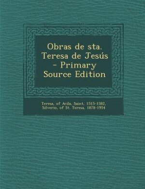 Couverture_Obras de sta. Teresa de Jesús