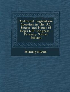 Front cover_Antitrust Legislation