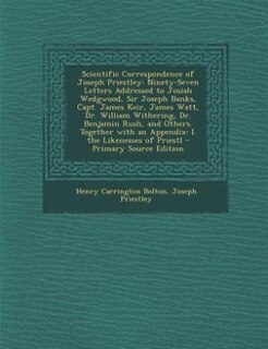 Front cover_Scientific Correspondence of Joseph Priestley