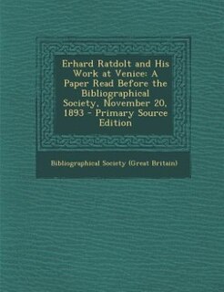 Couverture_Erhard Ratdolt and His Work at Venice