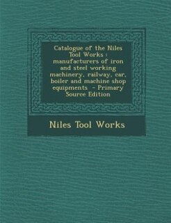 Couverture_Catalogue of the Niles Tool Works