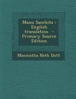 Couverture_Manu Samhita