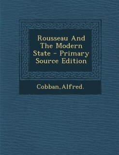 Couverture_Rousseau And The Modern State