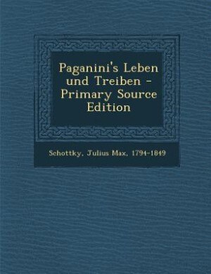 Couverture_Paganini's Leben und Treiben