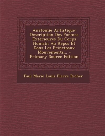 Front cover_Anatomie Artistique
