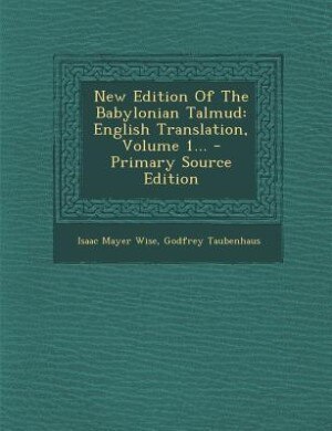 Couverture_New Edition Of The Babylonian Talmud