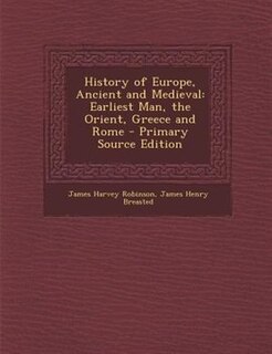 Couverture_History of Europe, Ancient and Medieval