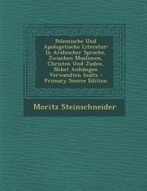 Couverture_Polemische Und Apologetische Literatur