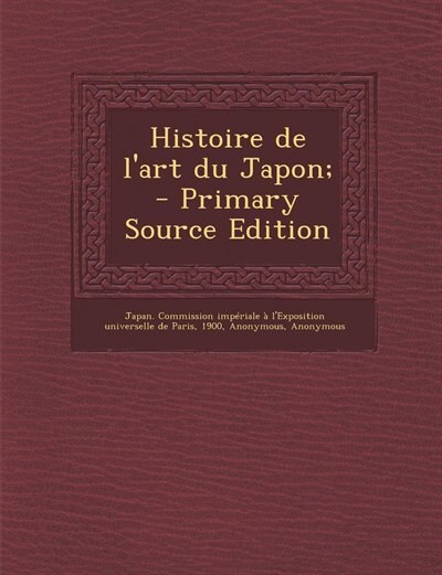 Couverture_Histoire de l'art du Japon;