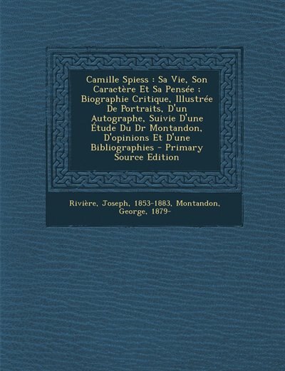 Front cover_Camille Spiess