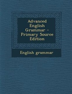 Front cover_Advanced English Grammar