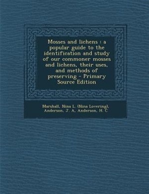 Couverture_Mosses and lichens