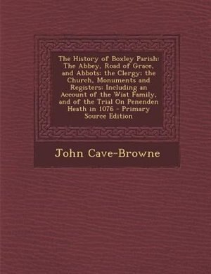 Couverture_The History of Boxley Parish