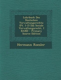 Front cover_Lehrbuch Des Deutschen Verwaltungsrechts