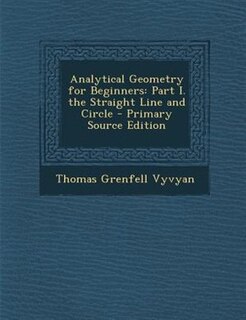 Front cover_Analytical Geometry for Beginners