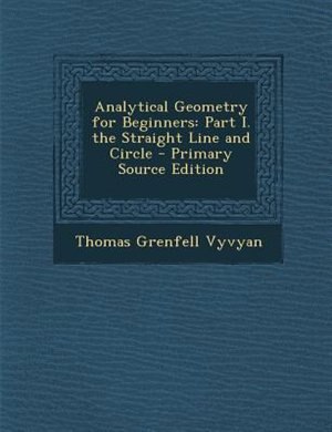 Front cover_Analytical Geometry for Beginners
