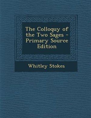 Front cover_The Colloquy of the Two Sages