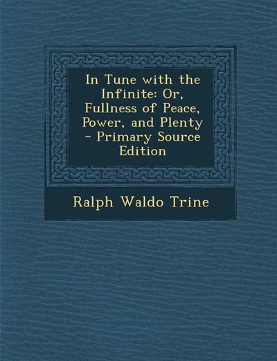 Front cover_In Tune with the Infinite