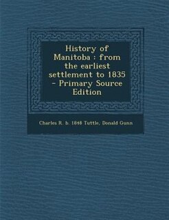 Front cover_History of Manitoba
