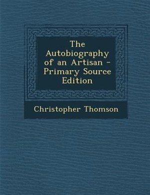 Front cover_The Autobiography of an Artisan