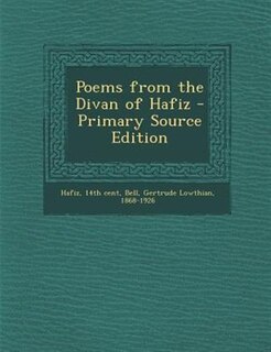 Couverture_Poems from the Divan of Hafiz