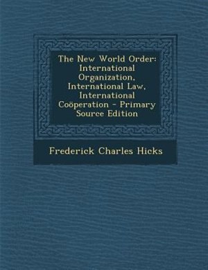 Front cover_The New World Order