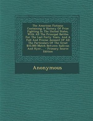Front cover_The American Fistiana