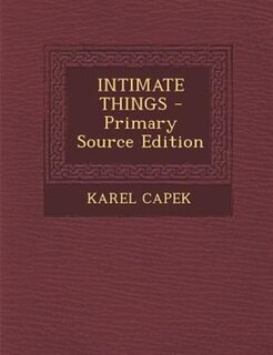 Couverture_INTIMATE THINGS - Primary Source Edition