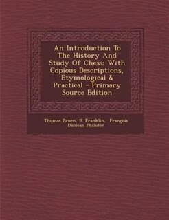 Couverture_An Introduction To The History And Study Of Chess