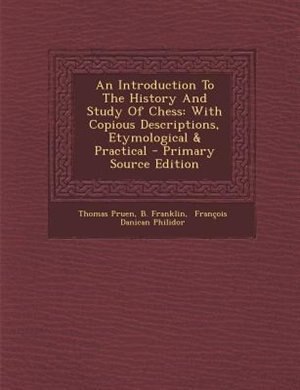Couverture_An Introduction To The History And Study Of Chess